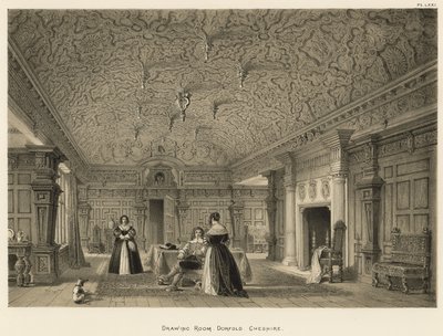 Zeichnungsraum, Dorfold, Cheshire von Joseph Nash